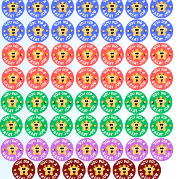 Reward Super Star Grading Stickers Multicolored Assortment Teachers, Students - Picture 2 of 4